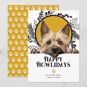 Happy Howlidays Cairn Terrier Dog Weihnachten