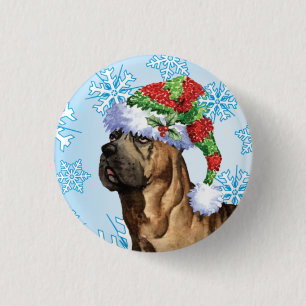Happy Howlidays Cane Corso Button