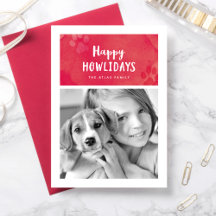 Happy Howlidays Carte photo de vacances