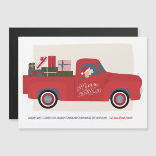 Happy Howlidays Chien dans Camion Dessin Carte de 