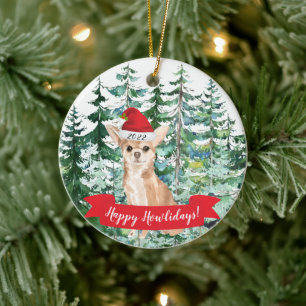 Happy Howlidays Chihuahua Dog Weihnachtsschmuck