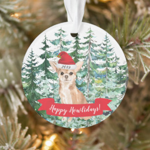 Happy Howlidays Chihuahua Hund Weihnachten Ornament