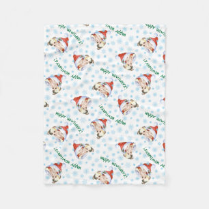Happy Howlidays Chinesisch gezapftes Fleece Blanke