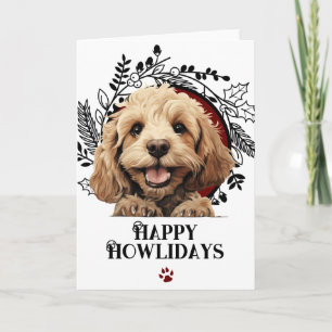 Happy Howlidays Cockapoo Dog Weihnachten