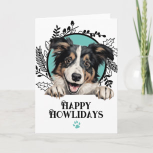 Happy Howlidays Collie Dog Weihnachten