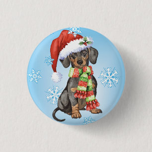 Happy Howlidays Dackel Button