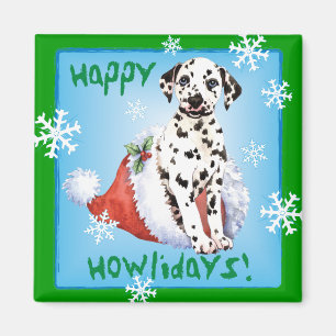Happy Howlidays Dalmatiner Magnet