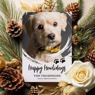 Happy Howlidays Dog Foto Weihnachten