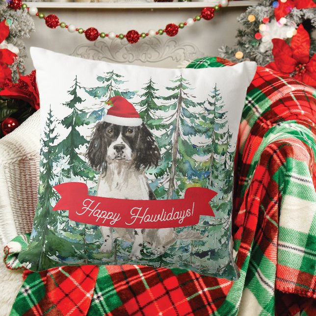 Happy Howlidays English Springer Spaniel Kissen (Von Creator hochgeladen)