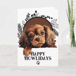 Happy Howlidays English Toy Spaniel Weihnachten