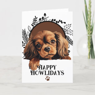 Happy Howlidays English Toy Spaniel Weihnachten