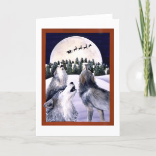 Happy Howlidays Feiertagskarte