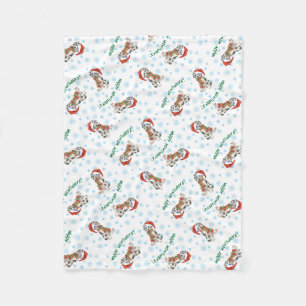 Happy Howlidays Great Dane Fleecedecke