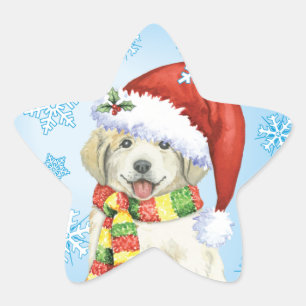 Happy Howlidays Great Pyrenäen Stern-Aufkleber