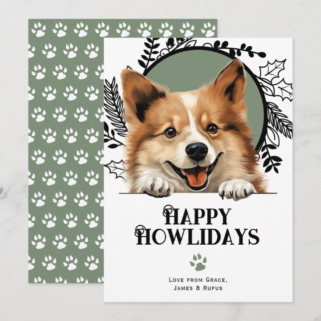 Happy Howlidays Icelandic Sheepdog Weihnachten (Vorne/Hinten)