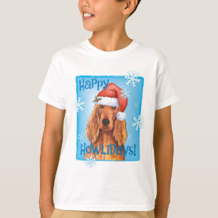 Happy Howlidays Irish Setter T - Shirt