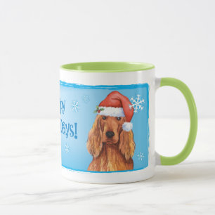 Happy Howlidays Irish Setter Tasse