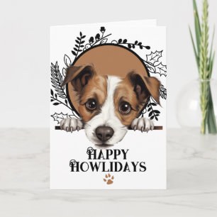 Happy Howlidays Jack Russell Terrier Dog Weihnacht Feiertagskarte