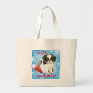 Happy Howlidays Japanisches Kinin Jumbo Stoffbeutel