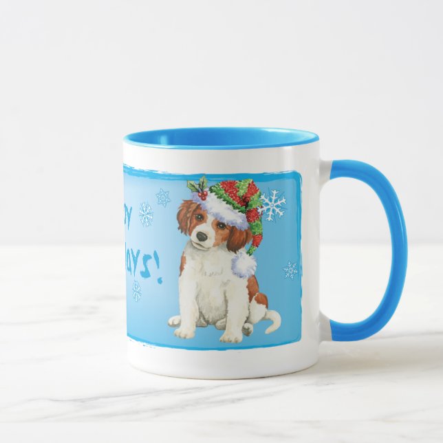 Happy Howlidays Kooikerhondje Tasse (Rechts)