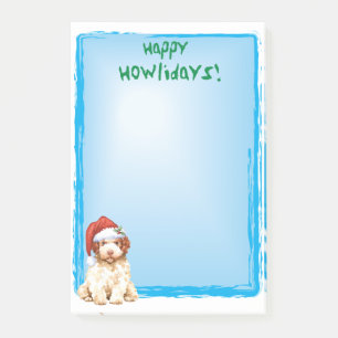 Happy Howlidays Lagotto Romagnolo Post-it Notes Klebezettel