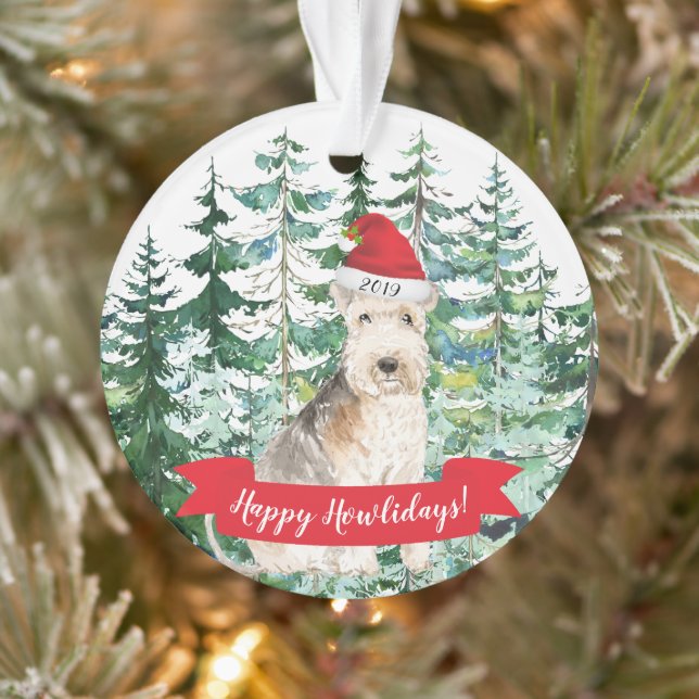 Happy Howlidays Lakeland Terrier Weihnachten Ornament (Baum)