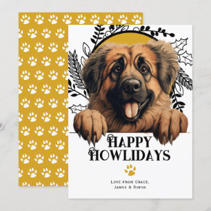 Happy Howlidays Leonberger Dog Weihnachten