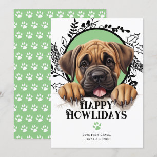 Happy Howlidays Mastiff Dog Weihnachten