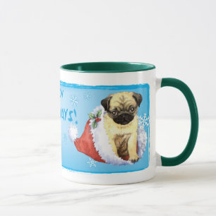 Happy Howlidays Mops Tasse
