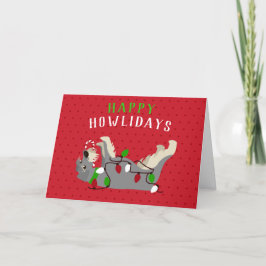 Happy HOWLidays Niedlich Schnauzer Weihnachten