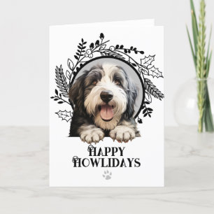 Happy Howlidays Old English Sheep Dog Weihnachten