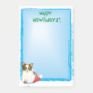 Happy Howlidays Papillon Post-it Klebezettel
