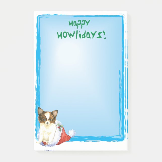 Happy Howlidays Papillon Post-it Klebezettel (Vorderseite)