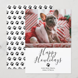 Happy Howlidays Pet Hund Weihnachtskarte Einladung