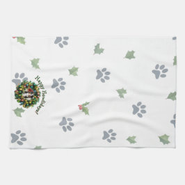 Happy Howlidays Photo Image Geschirrtuch