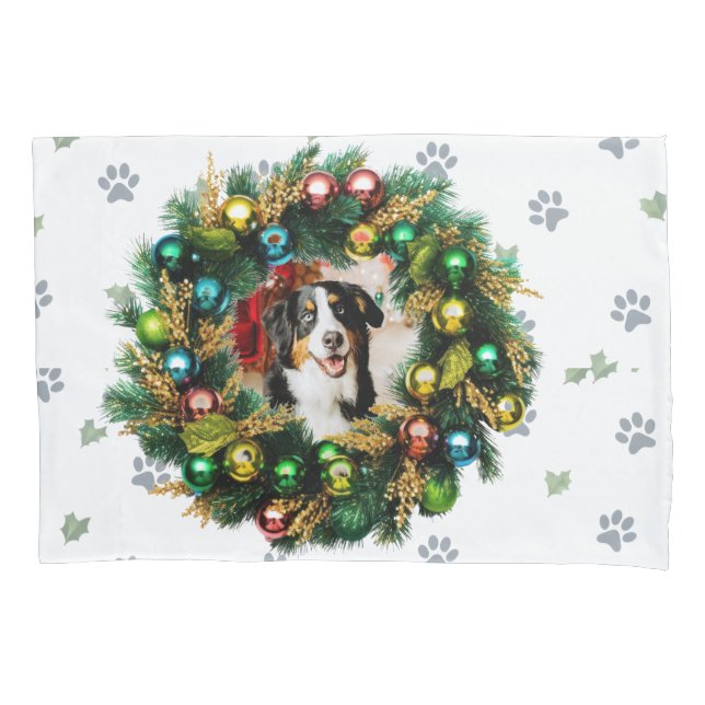 Happy Howlidays Photo Image Kissenbezug (Vorderseite)