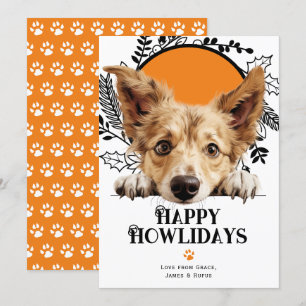 Happy Howlidays Portugiesisch Podengo Pequeno Feiertagskarte