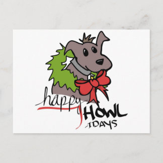 Happy Howlidays - Puppy - Postkarte