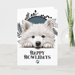 Happy Howlidays Samoyed Dog Weihnachten