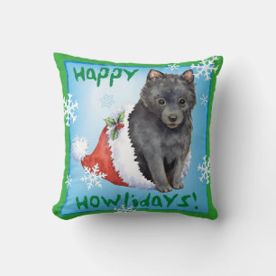Happy Howlidays Schipperke Kissen