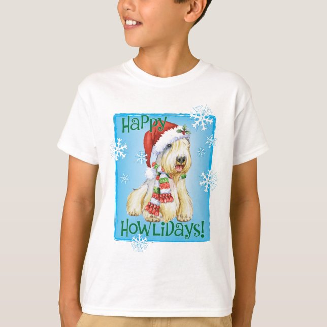 Happy Howlidays Sealyham Terrier T-Shirt (Vorderseite)