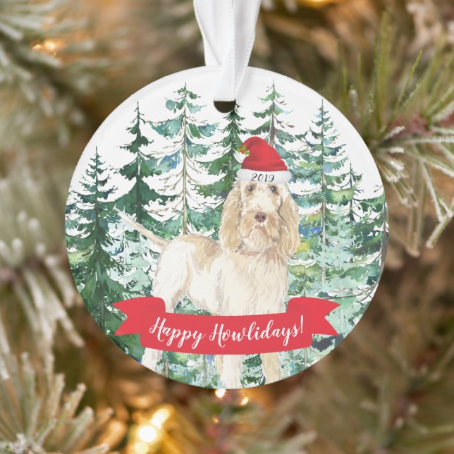 Happy Howlidays Spinone Italiano Weihnachten Ornament (Baum)
