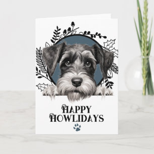 Happy Howlidays Standard Schnauzer Dog Weihnachten