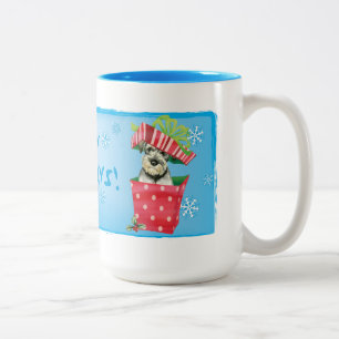 Happy Howlidays Standard Schnauzer Zweifarbige Tasse