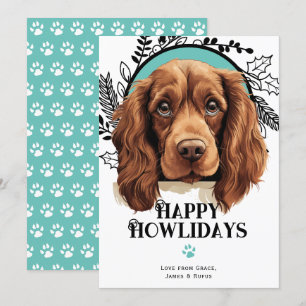 Happy Howlidays Sussex Spanel Weihnachten