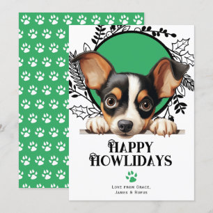 Happy Howlidays Toy Fox Terrier Dog Weihnachten