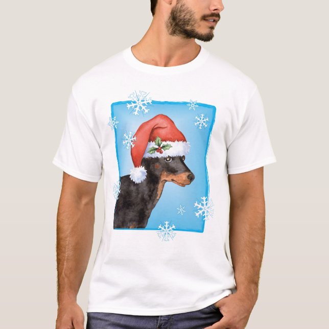 Happy Howlidays Toy Manchester Terrier T-Shirt (Vorderseite)