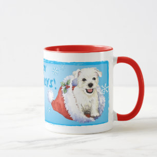 Happy Howlidays Westie Tasse
