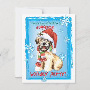 Happy Howlidays Wheaten Einladung