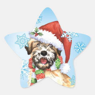 Happy Howlidays Wheaten Stern-Aufkleber
